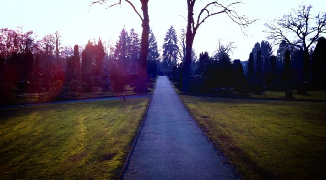Taking the shortcut over cemetery